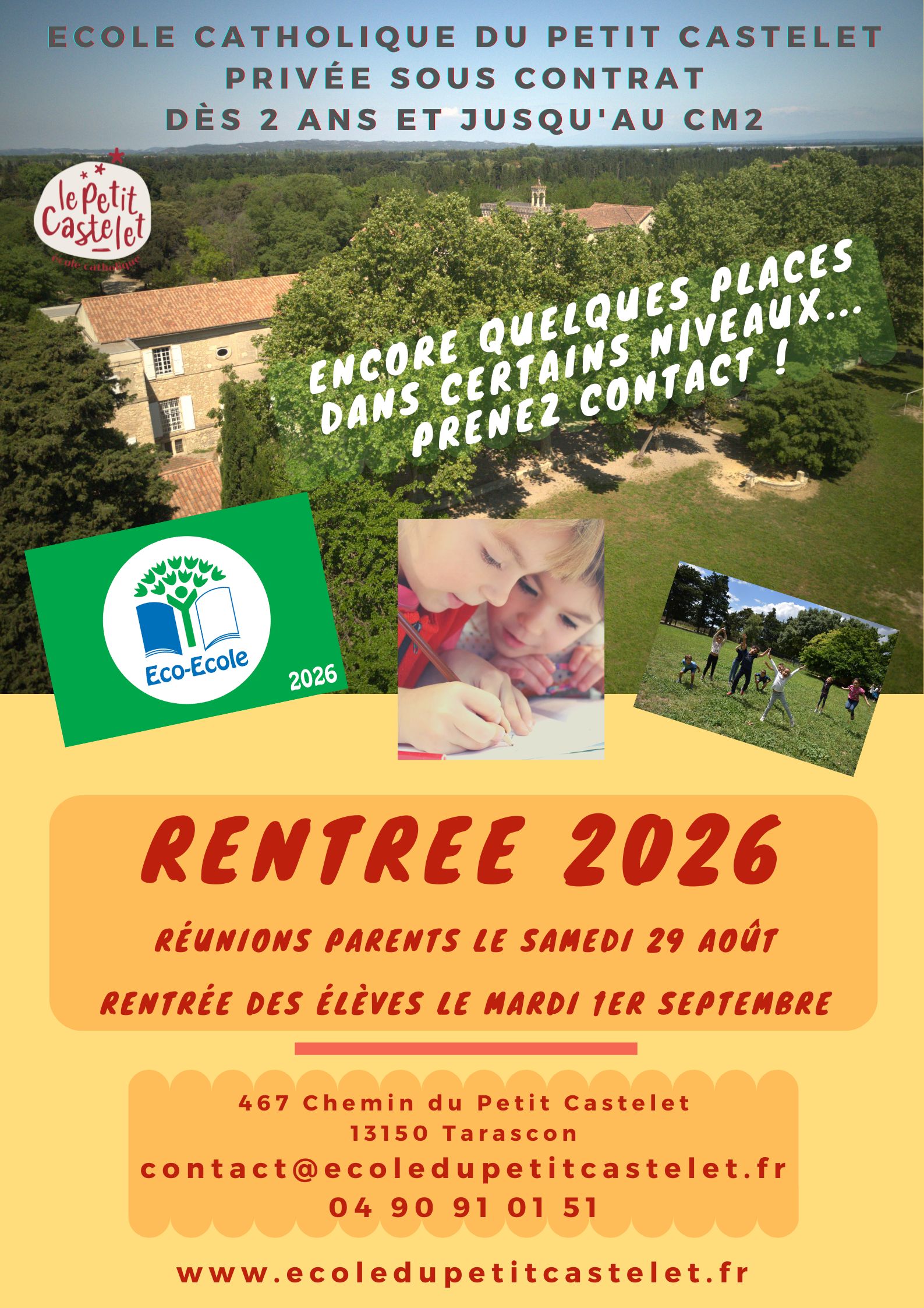 Rentrée 2026 Inscriptions