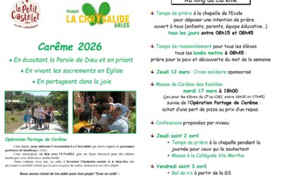 EN MARCHE VERS PAQUES 2026 !